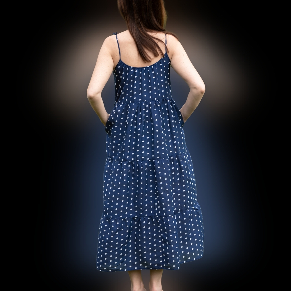 Kiel James Patrick Grace Polka Dot Maxi Dress - Picture 2 of 10